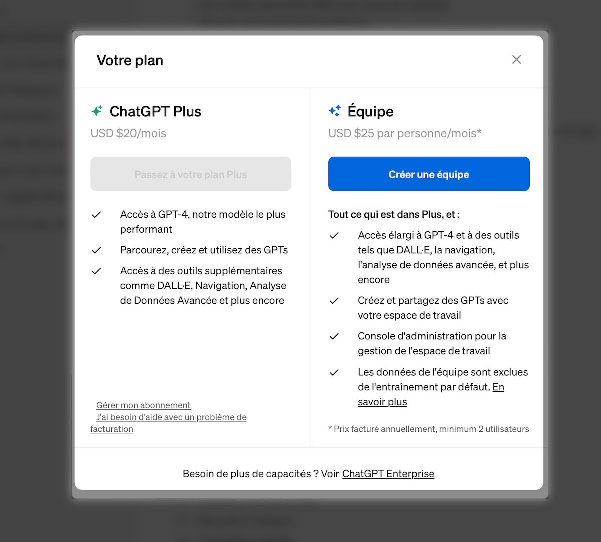 ChatGPT Team est le nouveau plan d'abonnement offert par OpenAI aux professionnels. 