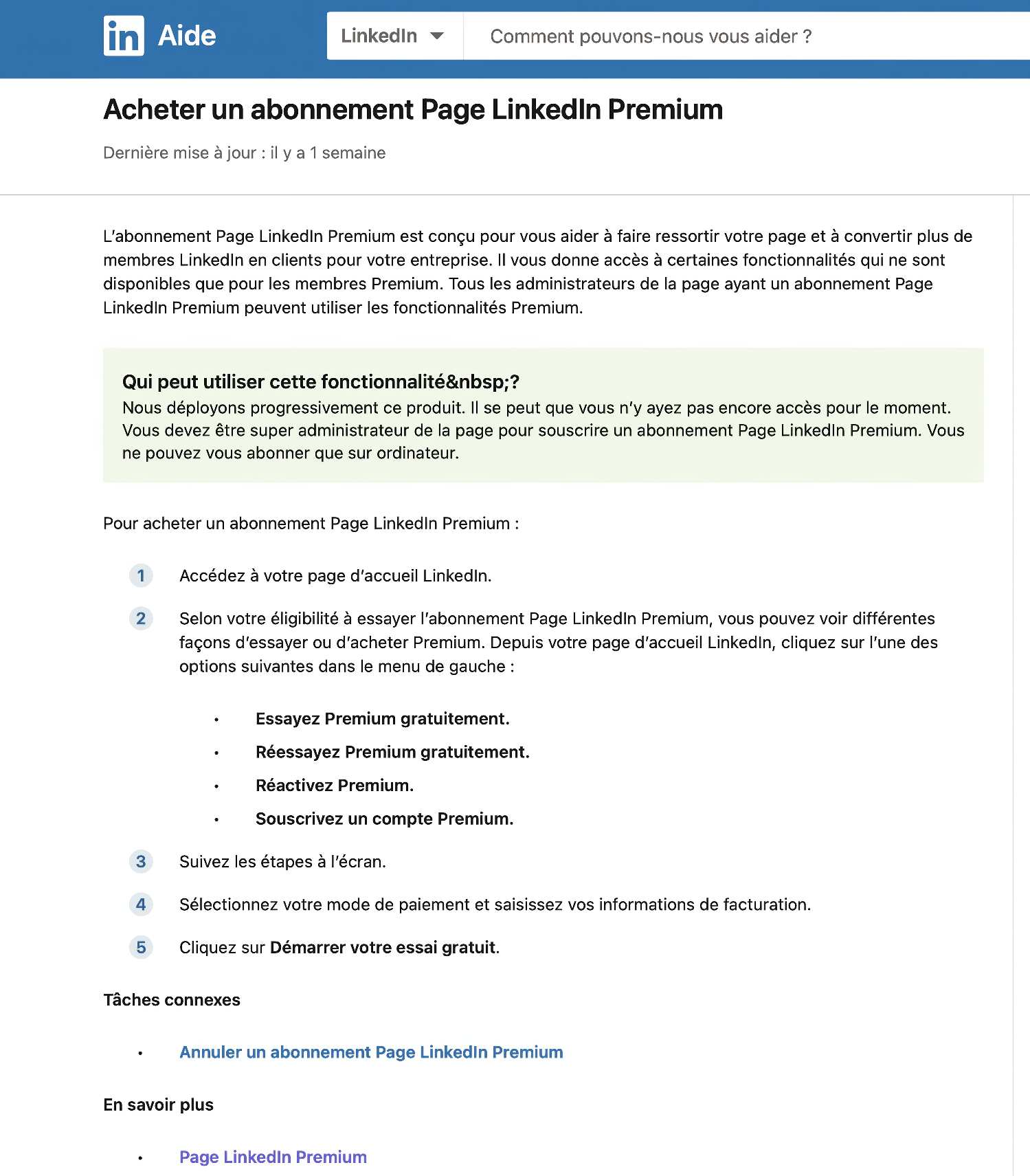 Bientôt une nouvelle offre premium pour les pages entreprises sur LinkedIn 